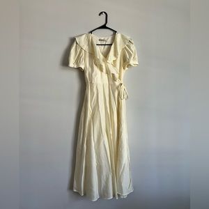 ruffle wrap dress
